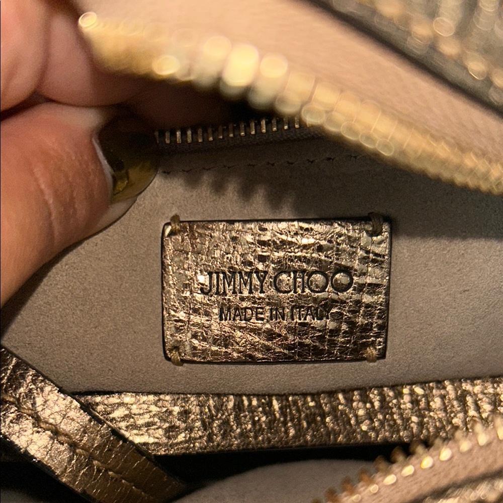 Jimmy Choo Gold Metallic Bag - Picture 2 of 5